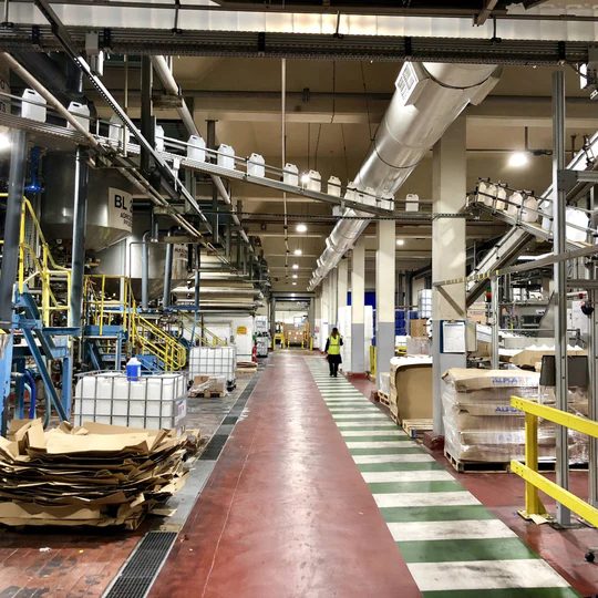 LED high bays in the Diversey warehouse